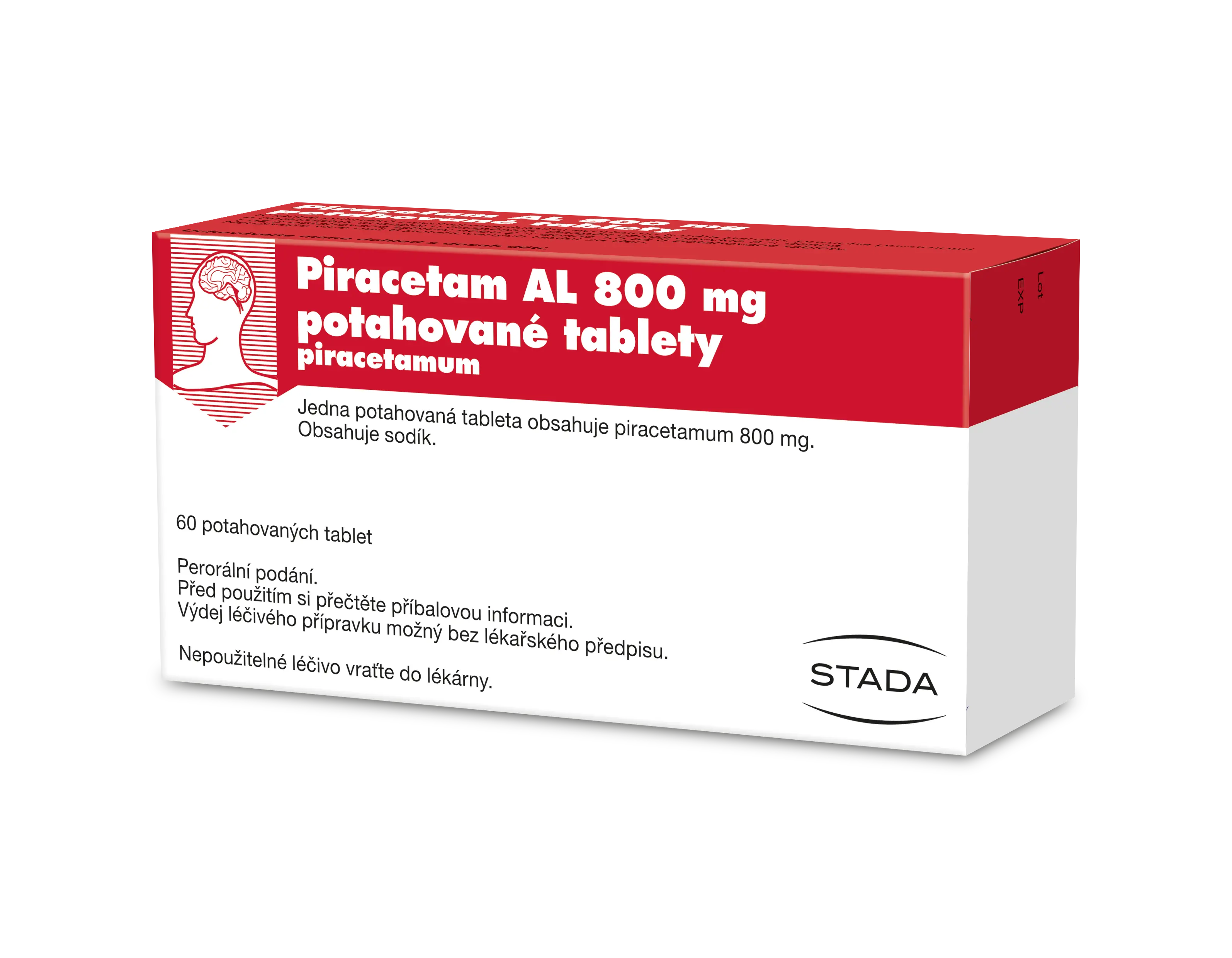 Piracetam AL 800 por.tbl.flm. 60 x 800 mg