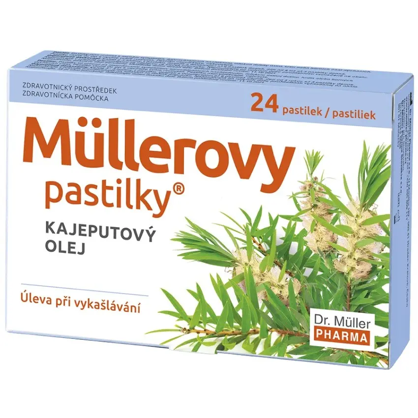 Müllerovy pastilky s kajeputovým olejem 24ks