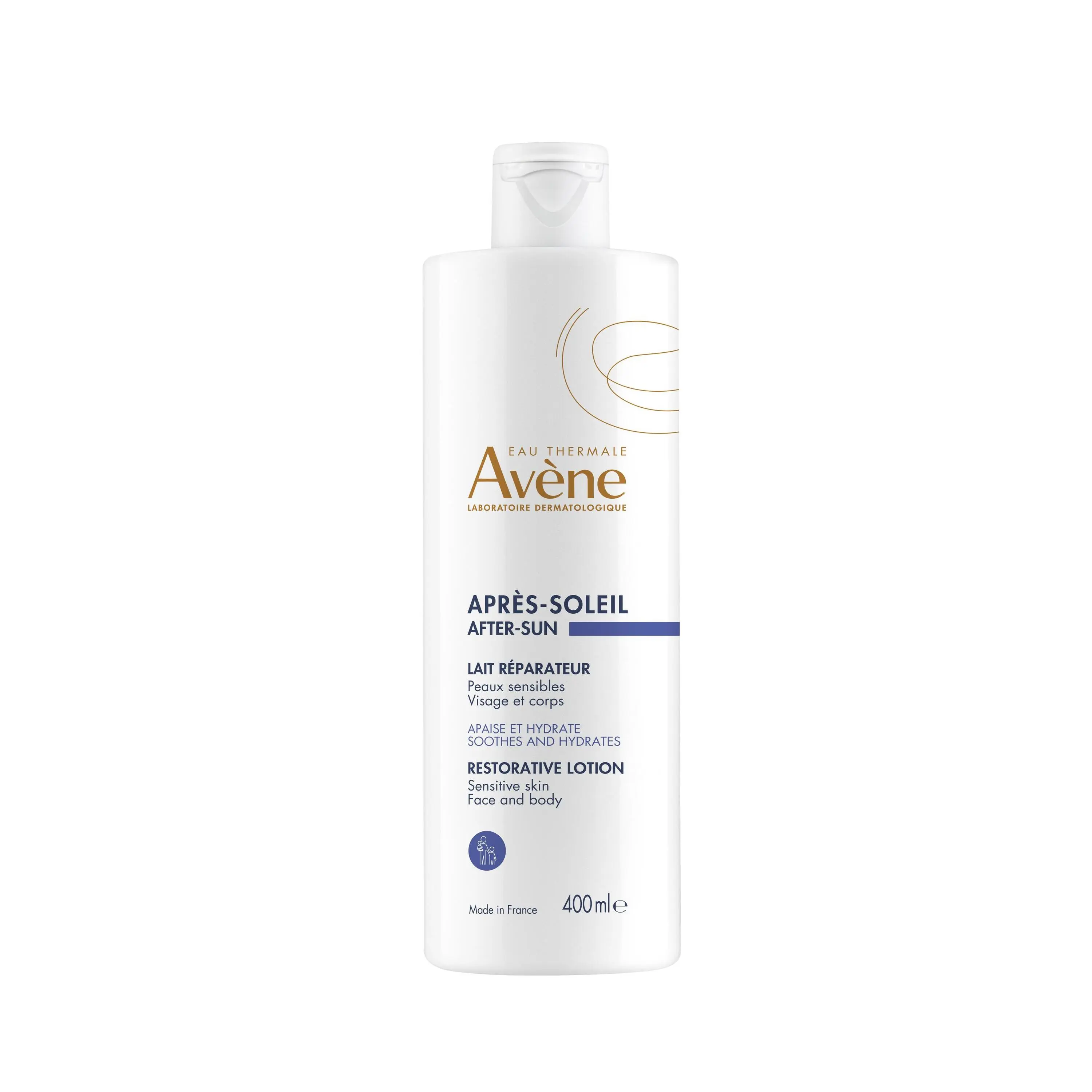 Avene Sun After Sun reparační péče po opalování (Moisturizing, Soothing, Hypoallergenic, Non-Comedogenic) 400 ml