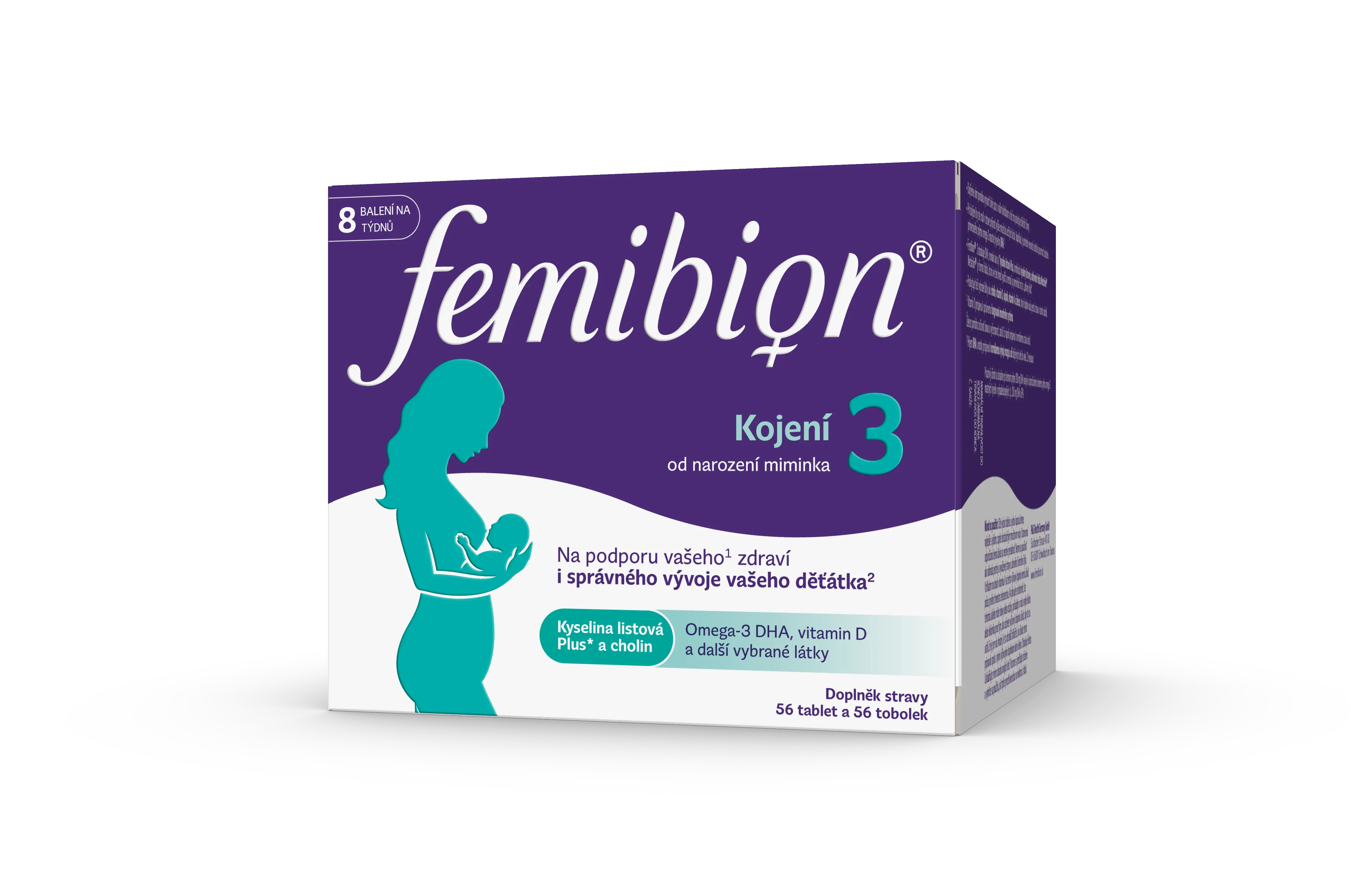 Femibion 3 Kojení 56 tablet + 56 tobolek