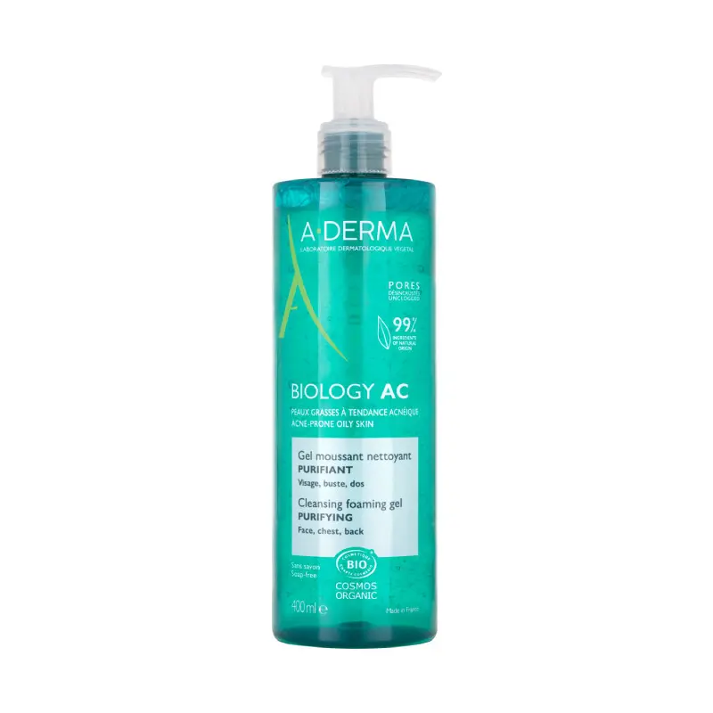 A-Derma Biology AC Čisticí pěnivý gel 400 ml