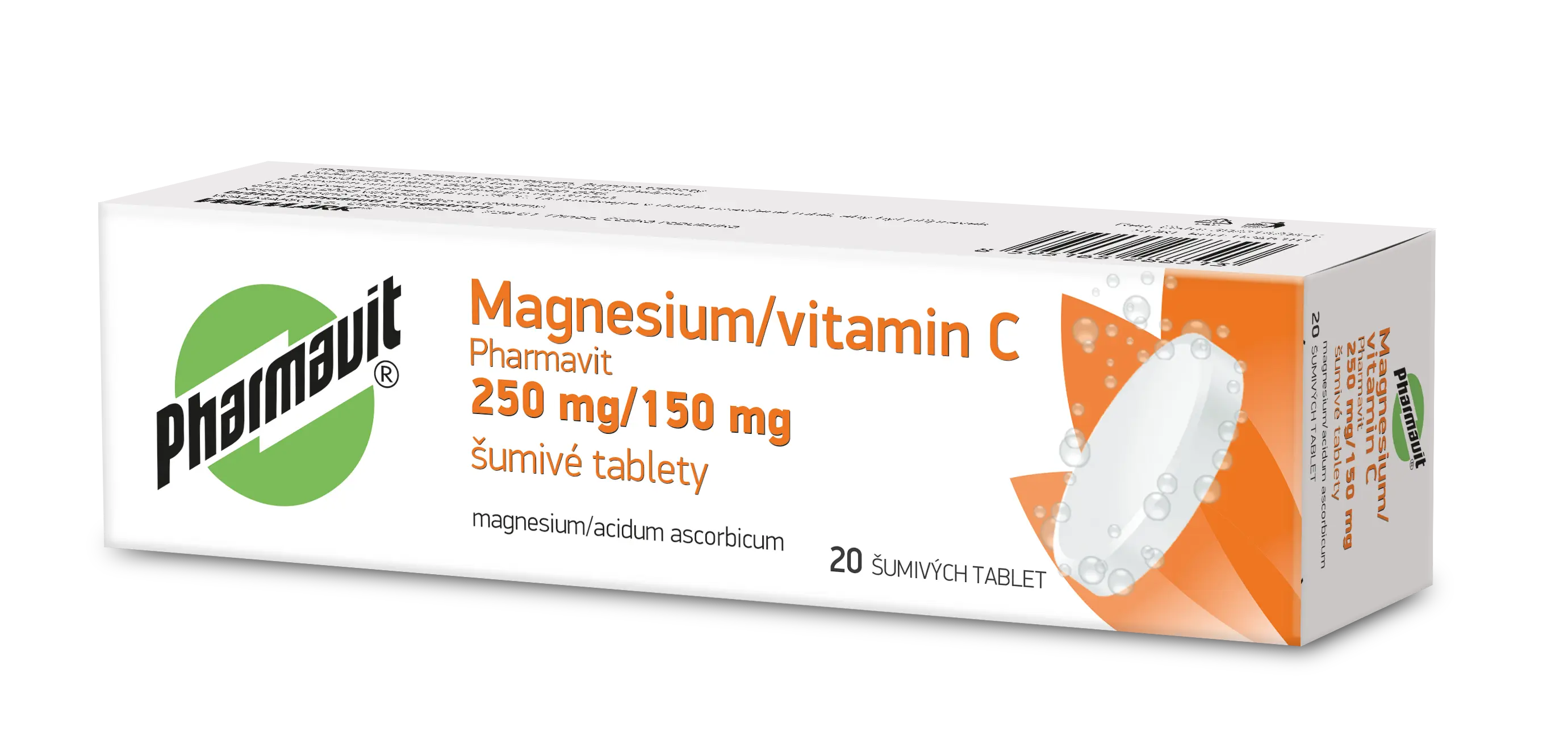Magnesium 250 mg Pharmavit por.tbl.eff.20