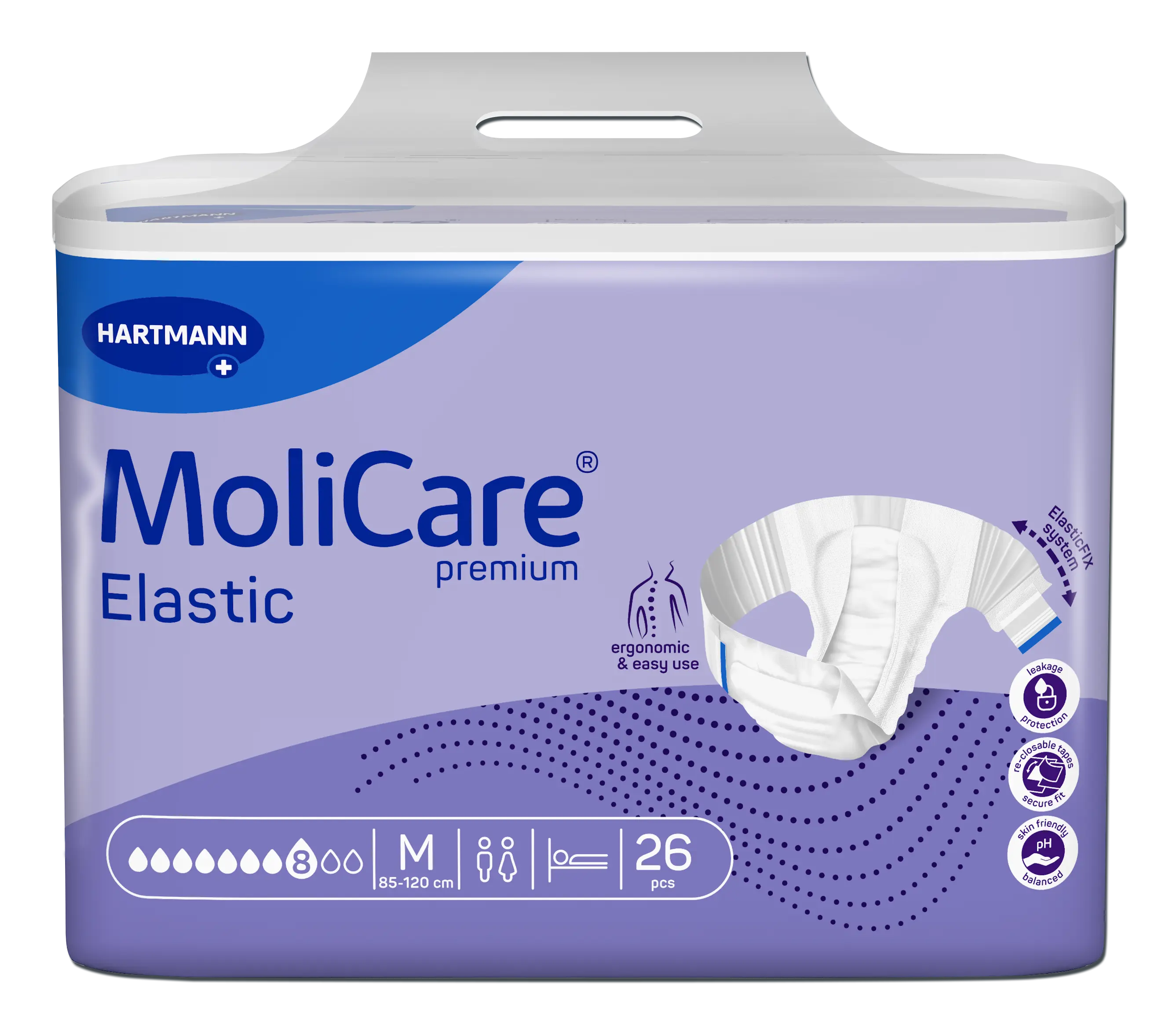 MOLICARE ELASTIC 8 kapek M 26ks